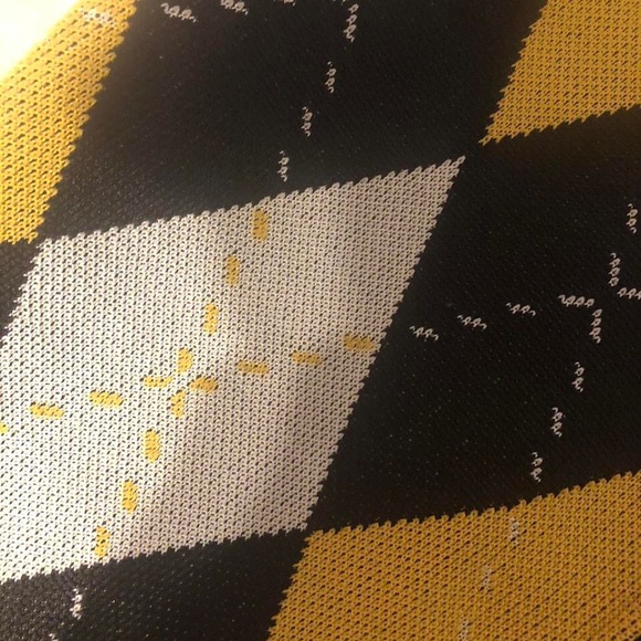 H&M Yellow and Black Argyle Mini Dress - Picture 4 of 5